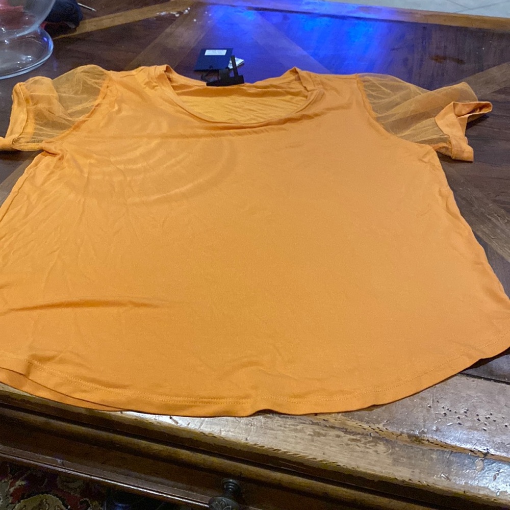 Orange blouse